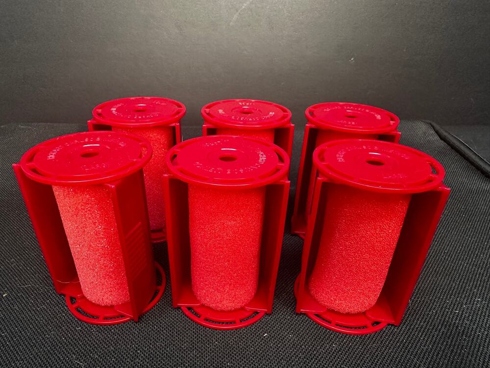 (6) Richard Caruso Molecular Replacement Rollers; size LARGE; no damage